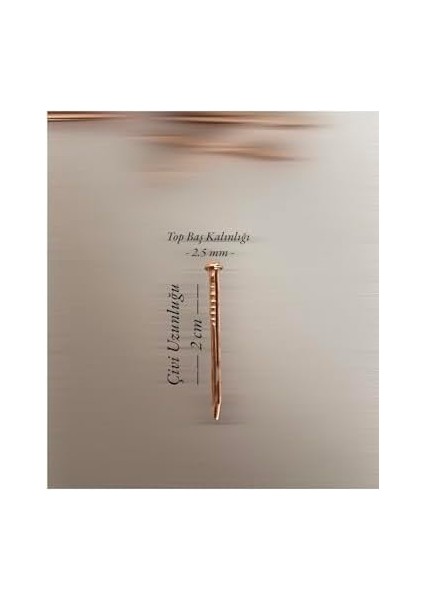 Filografi Bakır Renkli Top Başlı 250 Gram Filografi Çivisi modelleri