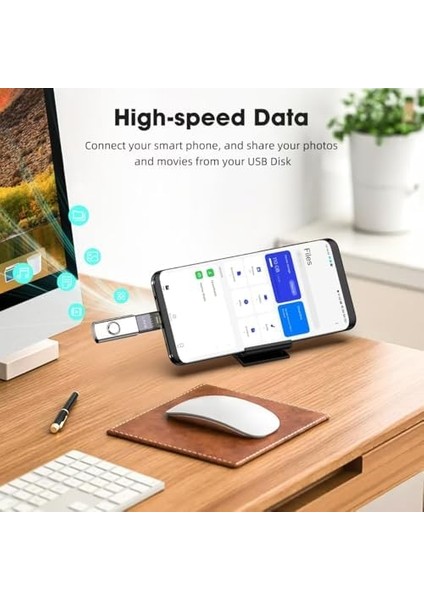 Type C To Usb3.2 Çevirici Dönüştürücü Otg 10GBPS 60W Ultra Hızlı Şarj ve Veri Aktarımı Otgdm