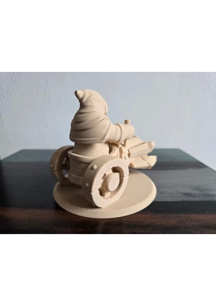 CRAFTSY3D Kırmızı Topçu Minyon Figür – 3D Baskı Dekoratif Koleksiyon Ürünü