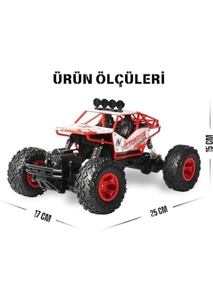 1:16 Ölçek 4x4 Uzaktan Kumandalı Rock Crawler Off Road Aracı 4 Çeker Şarjlı 20 Dk Kullanım Kırmızı ve Mavi Oyuncak Off Road Araba (Kırmızı) fiyatları
