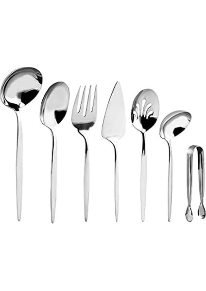 153.02.01.8020 Lizbon 7 Parça Kutulu Servis Seti, Gri, Std