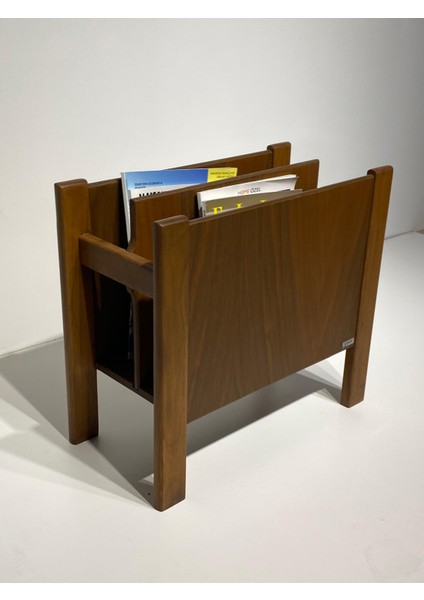 Iki Bölmeli Ahşap Dergilik / Gazetelik / Dosyalık