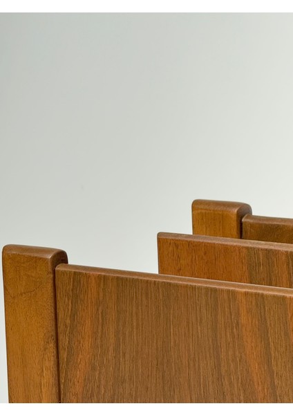 Iki Bölmeli Ahşap Dergilik / Gazetelik / Dosyalık fırsatları