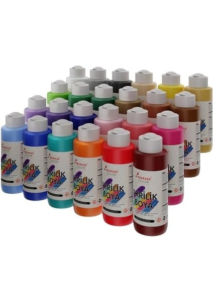 Red Rose Akrilik Boya Seti 24 Renk 24X120 ml fiyatları