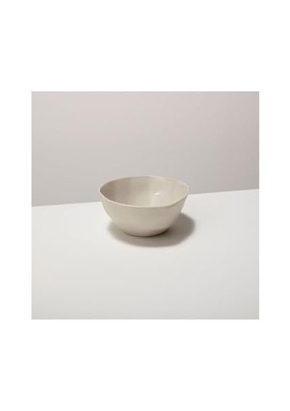 Be Stoneware Çap 13 cm Beyaz Taş Kase