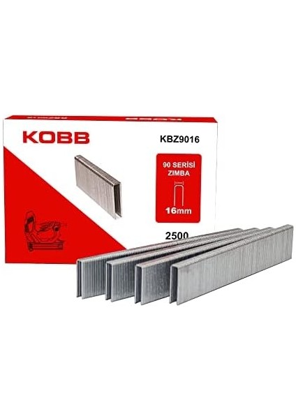 KBZ9016 16MM 2500 Adet 90 Serisi Ağır Hizmet Tipi Zımba Teli, Gri fiyatları