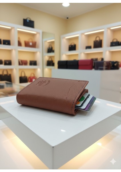 Rfid Özellikli Patlı Mekanizmalı Cüzdan Kartlık -Dokulu Suni Deri fiyatları