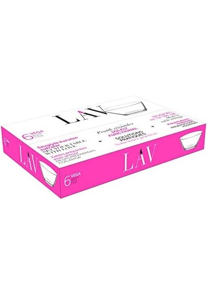Lav Vega 6&apos;lı Küçük Boy Kase 3lü Paket