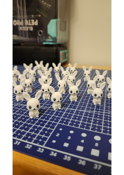 Mini Tavşan Dekor Seti – 10'lu (3 cm • Beyaz) fiyatları