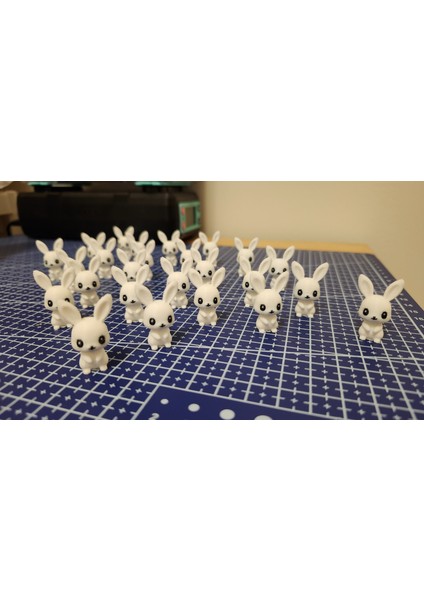 Mini Tavşan Dekor Seti – 10'lu (3 cm • Beyaz) fırsatları