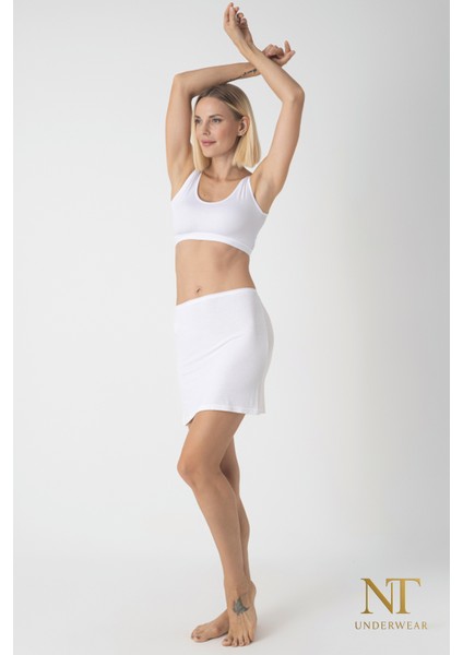 Bambu Mini Etek Astarı, Mini Jupon - Doğal Kumaş, Modern Kalıp.