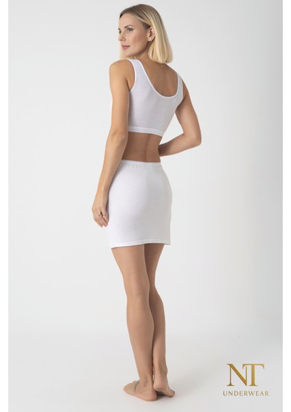 Bambu Mini Etek Astarı, Mini Jupon - Doğal Kumaş, Modern Kalıp. fırsatları