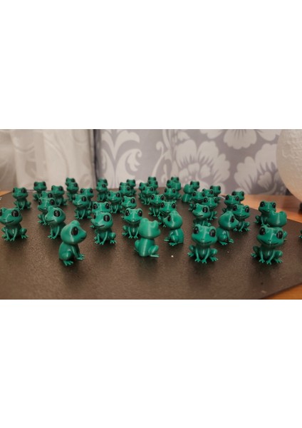 Mini Kurbağa Dekor Seti – 10'lu (2 cm • Yeşil) modelleri
