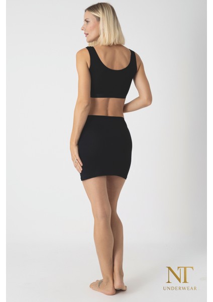 Bambu Mini Etek Astarı, Mini Jupon - Doğal Kumaş, Modern Kalıp. fırsatları