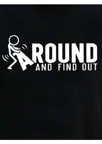 Erkek Around Baskılı Süprem T-Shirt modelleri