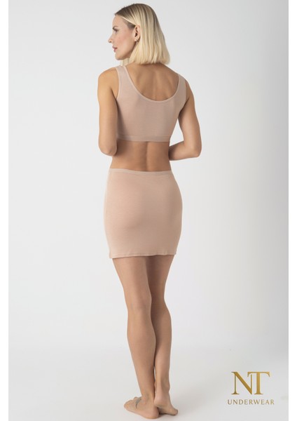 Bambu Mini Etek Astarı, Mini Jupon - Doğal Kumaş, Modern Kalıp. fırsatları