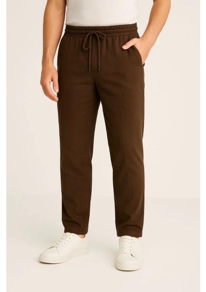 Erkek Keten Pantolon – Cepli, Beli Lastikli ve Bağcıklı, Nefes Alan Rahat Kalıp, Yazlık ve Ba