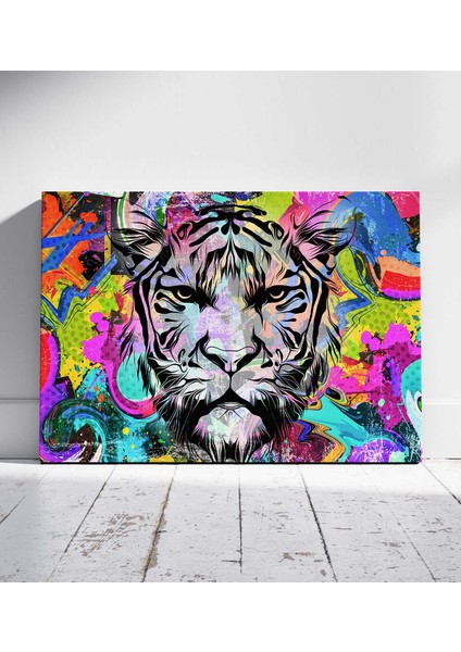 Urban Kaplan Sanatı Pop Art Tabloları Kanvas Tablo