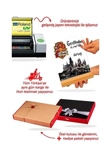 Potter Hediyesi Hogwarts Binası Şeffaf Çerçeve fiyatları