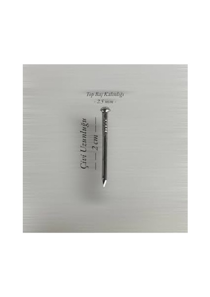 Filografi Nikel Renkli Top Başlı 250 Gram Filografi Çivisi modelleri