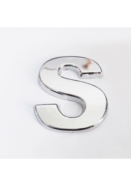 Cemax S Harfi 3,75 cm Krom Yapışkanlı