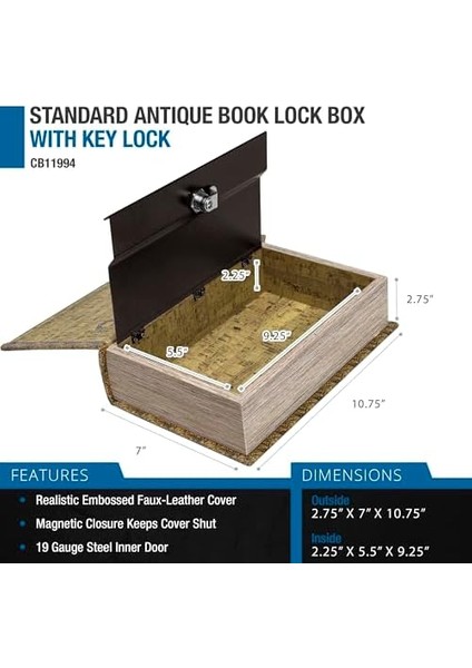 CB12480 Anahtar Kilidi Antik Kart Yönlendirme Büfe Kilit Kutusu