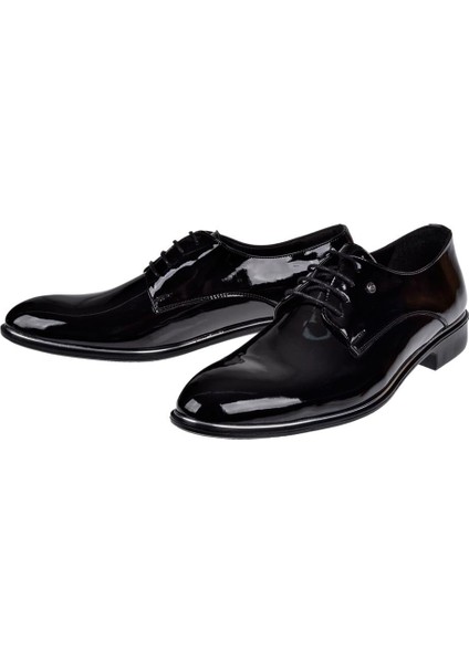Bağcıklı Klasik Erkek Ayakkabı KMP-570 Siyah Rugan fırsatları