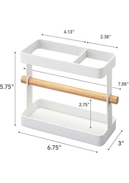 Home Tosca Geniş Alet Standı - Mutfak Gereçleri Tutucu, Yemek Saklama Düzenleyici, Tek Boyut, Beyaz fiyatları