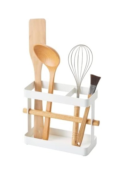 Home Tosca Geniş Alet Standı - Mutfak Gereçleri Tutucu, Yemek Saklama Düzenleyici, Tek Boyut, Beyaz modelleri