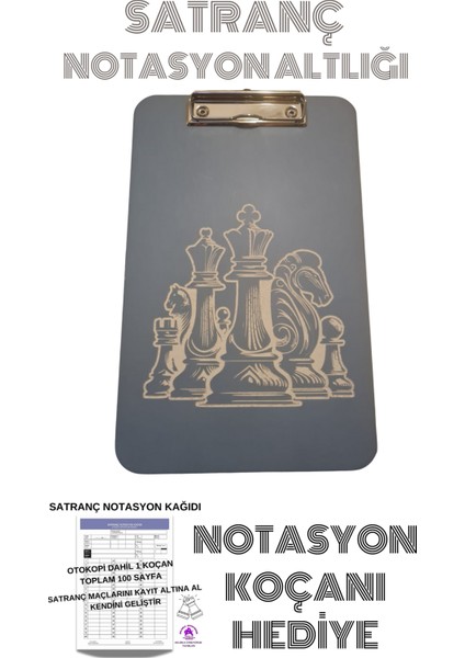 Satranç Notasyan Altlığı ve Koçanı