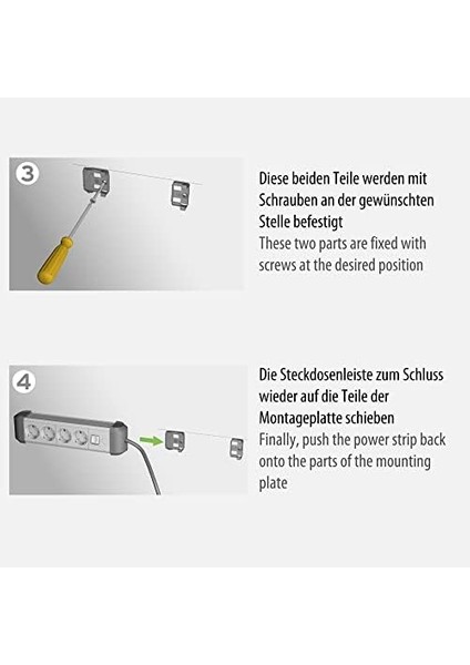 Premium-Protect- 6&apos;lı Priz, USB Power Delivery Tip C ve Aşırı Gerilim Korumalı (Şalterli Çoklu Priz, USB Power Delivery Tip C ve USB 3.0 A, Almanya&apos;da Üretilmiştir) modelleri