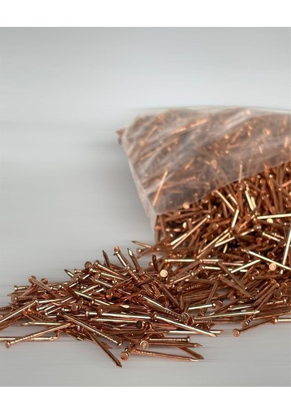 Filografi Bakır Renkli Düz Baş 250 Gram Filografi Çivisi modelleri