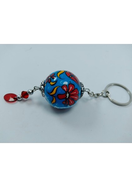 El Yapımı Anahtarlık Hediyelik Aksesuar Geleneksel Çini Desenli Turkuaz Seramik Hediyelik Eşya modelleri