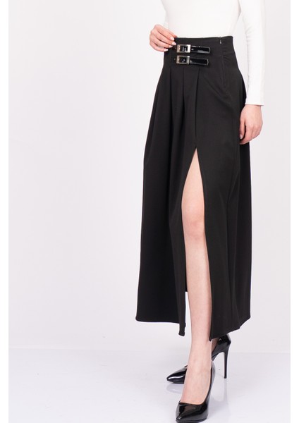Elegancebelt Slit Skirt – Premium Pileli & Yırtmaçlı Etek 6829 fırsatları