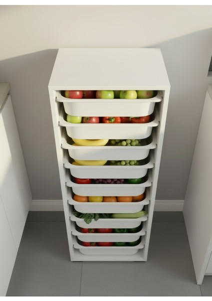 Zola 9 Sepetli Çok Amaçlı Mutfak Dolabı Beyaz modelleri