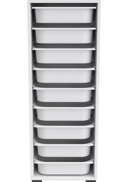 Zola 9 Sepetli Çok Amaçlı Mutfak Dolabı Beyaz indirimleri