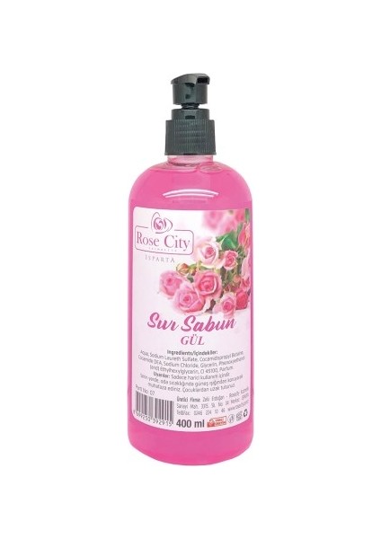 Rose City 400ML. Gül Sıvı Sabun