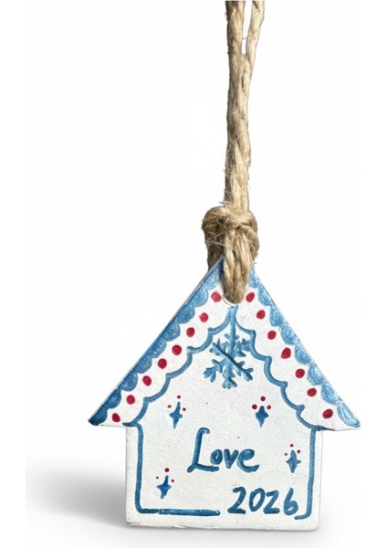- Love 2026 Tasarımlı El Yapımı Seramik Ev Süsü – Yılbaşı Ağacı ve Dekoratif Askı modelleri