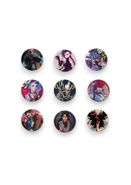 Ms Major Selection 9 Adet Arcane Jinx Temalı Rozet 44 Mm, 684984684918564