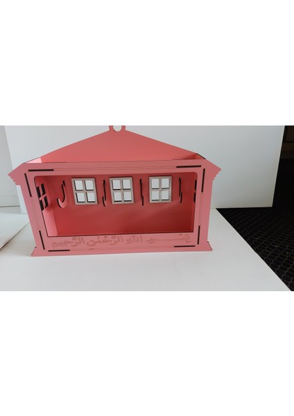 Pembe Ev Anahtarlık, Duvara Veya Kapıya Monte Edilebilir, Şık ve Kullanışlı Tasarım