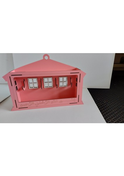 Pembe Ev Anahtarlık, Duvara Veya Kapıya Monte Edilebilir, Şık ve Kullanışlı Tasarım modelleri