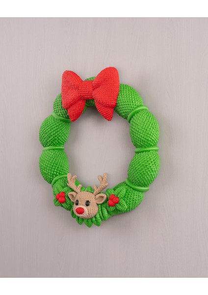 Yılbaşı Kapı Süsü – Sevimli Ren Geyiği ve Fiyonk Tasarım (21 Cm) fiyatları