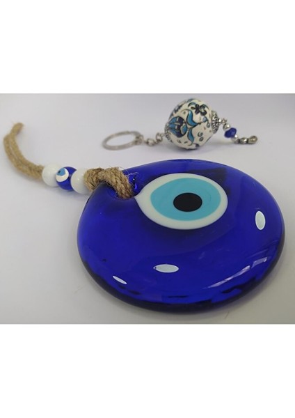 Cam Nazarlık Seti Duvar Dekoru Seramik Anahtarlık El Yapımı Hediyelik Eşya fiyatları