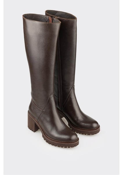 Kahve Deri Kadın Çizme fiyatları