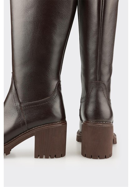 Kahve Deri Kadın Çizme fırsatları