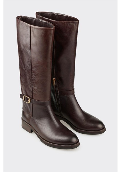 Kahve Deri Kadın Çizme fiyatları