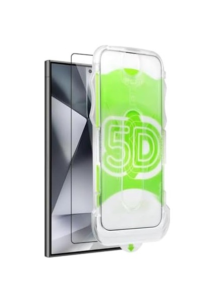 Psr Aksesuar Galaxy S Serisi ile Uyumlu Otomatik Hizalama Özellikli Ekstra Güçlendirilmiş Tam Koruma Sağlayan Pürüzsüz Lazer Kesim Premium Ekran Koruyucu Kırılmaz Cam (Galaxy S25) modelleri