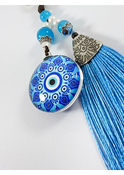 Turkuaz Nazar Boncuklu Epoksi Anahtarlık, El Yapımı Hediyelik Aksesuar modelleri