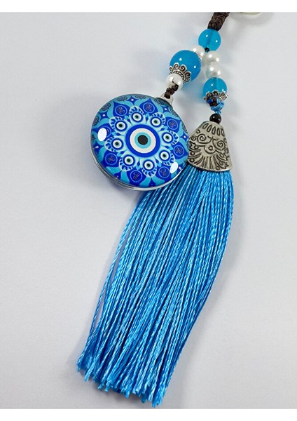 Turkuaz Nazar Boncuklu Epoksi Anahtarlık, El Yapımı Hediyelik Aksesuar fırsatları