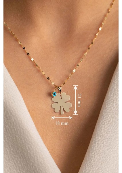 14 Ayar Altın Yonca Kolye Ucu fiyatları